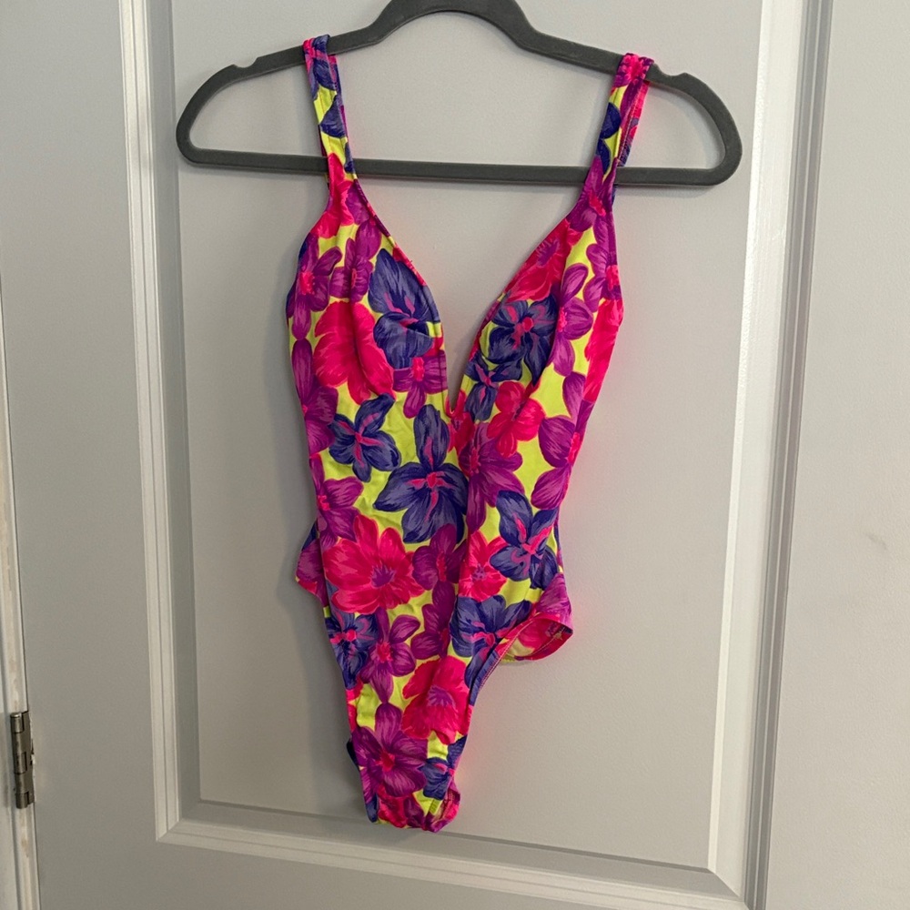 Floral Vintage Swimsuit One Piece